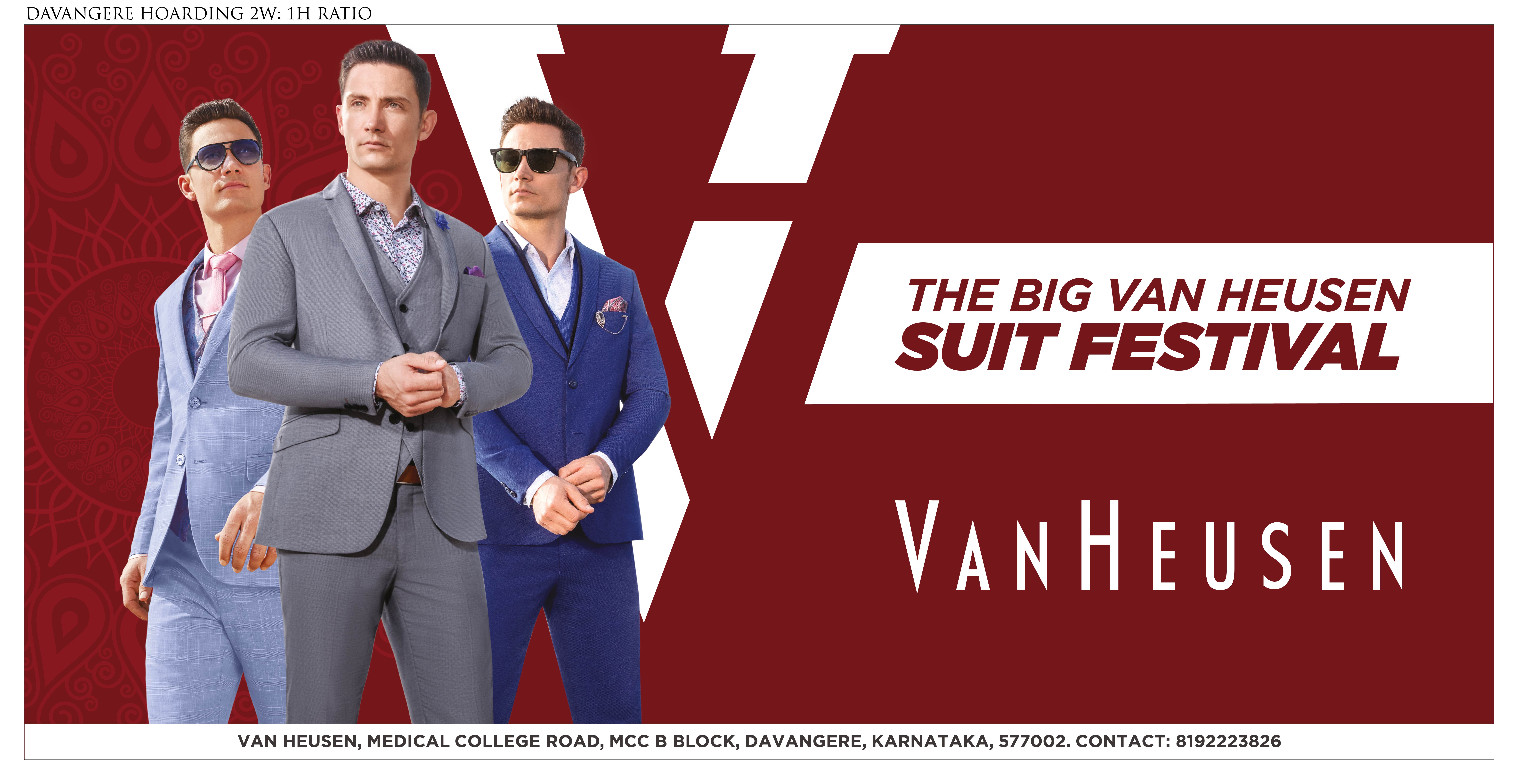 Own this festive season with The Big Van Heusen Suit Festival